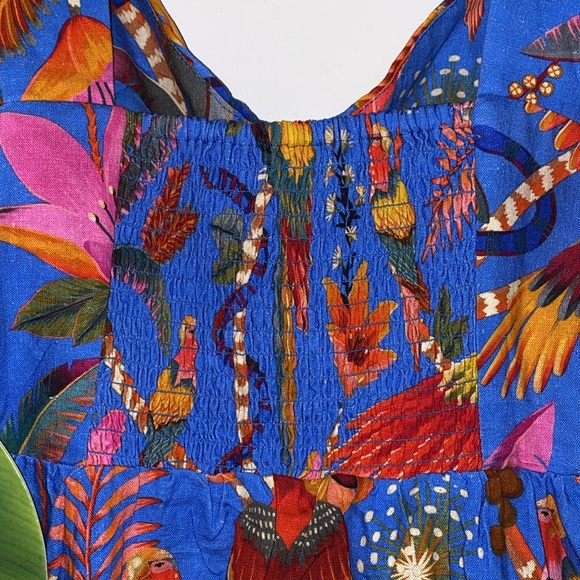 FARM Rio Blue Floral Mini Dress - Picture 10 of 10